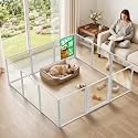 FXW AuraSpace Pro Clear Acrylic Indoor Dog Playpen, 24" H, 12 Panels
