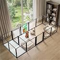 FXW AuraSpace Pro Clear Acrylic Indoor Dog Playpen, 24" H, 16 Panels