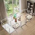 FXW AuraSpace Pro Clear Acrylic Indoor Dog Playpen, 24" H, 16 Panels