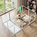 FXW AuraSpace Pro Clear Acrylic Indoor Dog Playpen, 24" H, 12 Panels