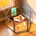 FXW AuraSpace Pro Clear Acrylic Indoor Dog Playpen, 24" H, 6 Panels
