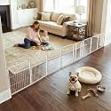 FXW Dog Gate, Extra Wide Adjustable for Openings Up to 183", 24" H