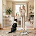 FXW Dog Gate, Extra Wide Adjustable for Openings Up to 83", 32" H