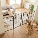 FXW Dog Gate, Extra Wide Adjustable for Openings Up to 111", 45" H