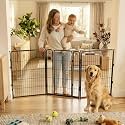 FXW Dog Gate, Extra Wide Adjustable for Openings Up to 83", 40" H