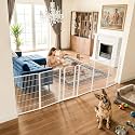FXW Dog Gate, Extra Wide Adjustable for Openings Up to 165", 45" H