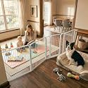 FXW Dog Gate, Extra Wide Adjustable for Openings Up to 111", 32" H