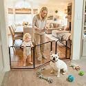 FXW Dog Gate, Extra Wide Adjustable for Openings Up to 69", 24" H