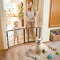 FXW Dog Gate, Extra Wide Adjustable for Openings Up to 46", 24" H