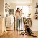 FXW Dog Gate, Extra Wide Adjustable for Openings Up to 83", 45" H