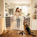 FXW Dog Gate, Extra Wide Adjustable for Openings Up to 83", 45" H