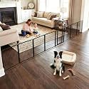 FXW Dog Gate, Extra Wide Adjustable for Openings Up to 219", 32" H