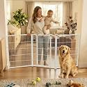 FXW Dog Gate, Extra Wide Adjustable for Openings Up to 83", 40" H