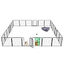 FXW Homeplus Unleashed Indoor Dog Playpen - Stress-Free and Safe Play, Heavy Duty 24 Inch 24 Panels Dog Pen for Puppy and Small Dogs, Black│Patented