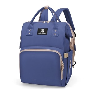 fya diaper bag backpack multifunction travel back pack maternity baby changing bags large capacity waterproof and stylish dark blue