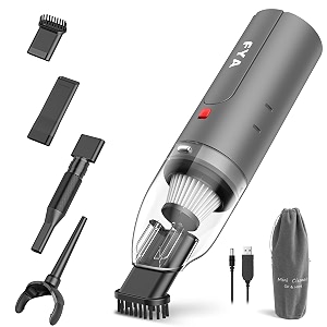 fya handheld vacuum cleaner cordless wireless hand vacuumampair blower 2-in-1 mini portable car vacuum cleaner with powerful suction usb rechargeable vacuum for home and car hepa filter black