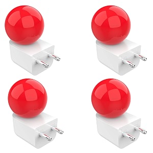 fybros bloom 05watt led bulb for night red bulb bedroom lights for night in multicolor led night lamp for bedroom led bulbs for home play and plug decorative lamps for bedroom