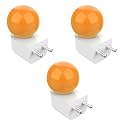 FYBROS Bloom 0.5Watt LED Bulb for Night Orange Bulb, Bedroom Lights for Night in Multicolor, LED Night Lamp for Bedroom, LED Bulbs for Home, Play And Plug Decorative Lamps for Bedroom