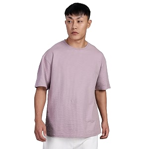 FYLTR Mens Casual Textured Round Neck T-Shirt