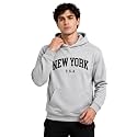 FYLTR Mens Graphic Printed Fleece Hooded Sweatshirt