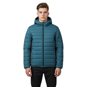 FYLTR Mens Puffer JacketContast Panel Standard