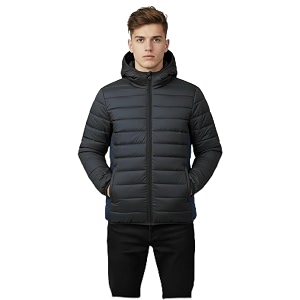 FYLTR Mens Puffer JacketContast Panel Standard
