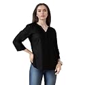 FYLTR Women39s Casual Roll -Up Sleeves Rayon