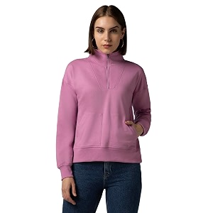 FYLTR Womens Casual Stand Collar Sweatshirt with