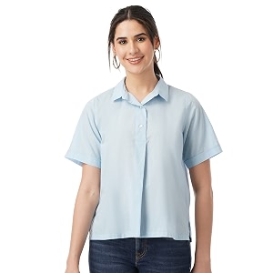 FYLTR Womens Collared Casual Shirt -Front Placket