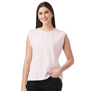 FYLTR Womens Sleeveless Stretch Cotton Top with