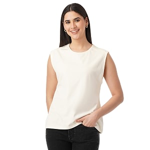 FYLTR Womens Sleeveless Stretch Cotton Top with