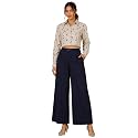 FYLTR Women39s Stretchable High Waist Wide-Leg Front