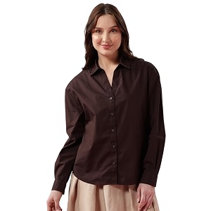 FYLTR Womens Oversized Solid Shirt - 100