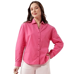 FYLTR Womens Oversized Solid Shirt - 100