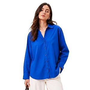 FYLTR Womens Oversized Solid Shirt - 100