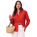 FYLTR Womens Oversized Solid Shirt 100