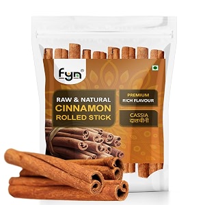fyn cinnamon cassia dalchini sticksrolls 200g - flavorful aromatic whole spice for garam masala cooking