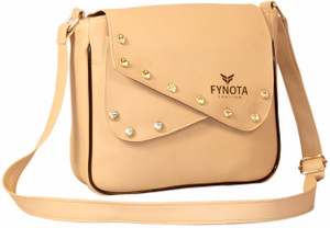 fynota fashion beige women sling bag new trendy  fancy sling bag with unique look 03
