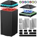 FYOUNG Efficient Cooling Fan for Xbox Series X with Dust Cover Filter, Colorful RGB Light Accessories with Low Noise 3 Levels Cooler Fan System, Extra 2 USB Port for Xbox Series X Console