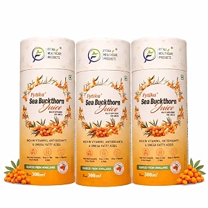 fytika sea buckthorn juice - 300 ml pack of 3  pulp concentrate made for your total body care amp wellness  rich in vitamin c omega 3 6 7 9 amp antioxidants  for men amp women