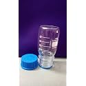 FZN Reagent Bottles Graduated Storage Borosilicate Glass Bottle with Blue Screw Cap (100 ML) - Set of 2
