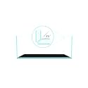 FZONE 6.4Gal Shallow Rimless Aquarium, Ultra-White Glass (L45-W30)