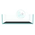 FZONE 9 Gal Shallow Aquarium, Low Iron Glass, Rimless Design (L60-W36)