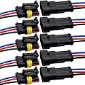 G 3 Pin Waterproof Connector 16AWG Electrical Male Female Wire Plugs