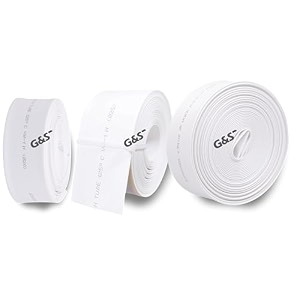 gamps -heat shrink sleeve tube polyolefin 21-diameter-20mm 25mm 30mm -1 meter each white