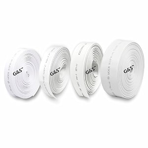gamps -heat shrink sleeve tube polyolefin 21-diameter-10mm 12mm 14mm 15mm 2 meter each-total 8 meter white