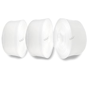 gamps -heat shrink sleeve tube polyolefin 21-diameter-20mm 25mm 30mm-1 meter each transparent