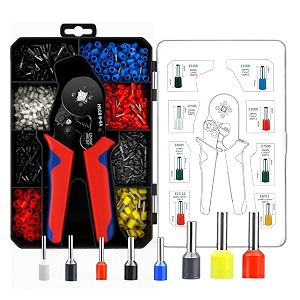 G-ENERGY 1200PCS Wire Ferrule Crimping Tool Kit