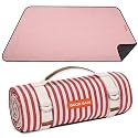 G GOOD GAIN Picnic Outdoor Blankets Waterproof Large - Beach Mat Sand Free Foldable with Carry Strap | Portable Camping Blanket | Park Blanket for Grass Park, Hiking, Travel, Concerts, Indoor (Red)
