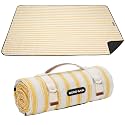 G GOOD GAIN Waterproof Picnic Blankets Outdoor Machine Wash, Bumblebee